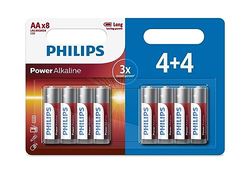 PHILIPS LR6P8BP/10 - Power Alkaline Bateria - 4 pilhas - Non-recarregável - 1,5 V