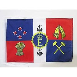 AZ FLAG - Drapeau Etendard royal de Nouvelle-Zélande - 45x30 cm - Pavillon Royal Néo-Zélandais 100% Polyester Avec Deux Cordelettes - 20g