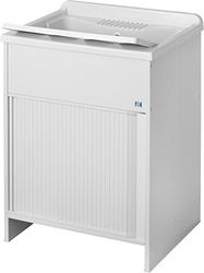 Negrari - 4006 k lavatórios com porta de correr, PVC, branco, 45 x 50 x 85 cm