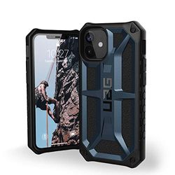 Urban Armor Gear UAG iPhone 12 Mini 5G – (5,4 tum) robust lätt smal stötsäker premium monark skyddsfodral, gräsand