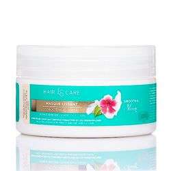 LAURA SIM'S - Masque pour Lisser les Cheveux - Soin Lissant Hydratant Nourrissant - Contrôle les Frisottis - Cheveux Ondulés Bouclés Frisés Crépus Ternes - Fleur d’Hibiscus Protéine de Soie - 200 ml