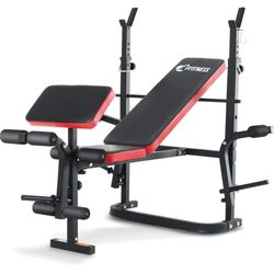 FFitness Opvouwbare gewichtsbank, multifunctionele sportschool, borstzak met verstelbare houder en rugleuning