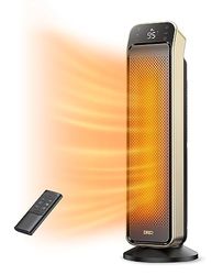 Dreo - Kamerverwarming voor binnen, snelle elektrische verwarming 63,5 cm, 3,5 m/s, met afstandsbediening en thermostaat, 3 modi, oververhittings- en kantelbeveiliging
