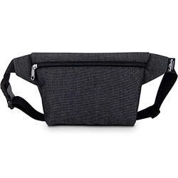 Marsupio Impermeabile Donna e Uomo - Borsa Idrorepellente con Cintura Regolabile per Festival, Escursioni, Viaggio (Grigio)