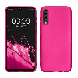 kwmobile telefoonhoesje compatibel met Samsung Galaxy A50 hoesje - Zachte case voor smartphone - Back cover in metallic roze