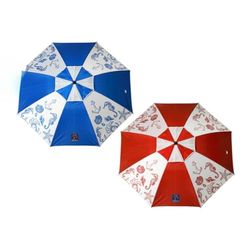 Atosa Parasol de plage design marin orientable métallique en aluminium Ø180 cm Oxford Protection UPF 50+ Assortiment en 2 possibilités avec housse, multicolore
