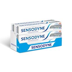 Sensodyne Dentifricio - Cura bianchezza, protezione completa 24 ore contro la sensibilità dentale con azione bianchezza, confezione da 6 x 75 ml