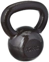Amazon Basics Pesa russa de ferro fundido, 12 kg, preto