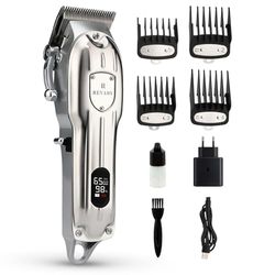 Revahs Professionele Draadloze ClipperTwo Tondeuse voor Mannen - Baardtrimmer - Hoofd en Baard Haar Trimmer - Scheerapparaat - Beard Trimmer for Men - Hair Clipper