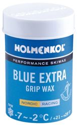 Holmenkol Unisex – volwassenen grip grip stijgwax, Blue Extra, 45 gram