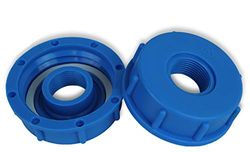GASMIS IBC Adaptador S60x6 rosca gruesa 3/4" rosca interior, 1 pieza, accesorios para depósitos IBC, rosca de tapa, depósito de agua de lluvia, contenedor de agua
