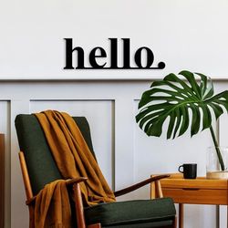 Stylish Black Decorative Metal Wall Accessory, 70 x 21 cm, 100% Metal (1.5 mm Thick), Easy Wall Mounting, Perfect for Modern Home Decor