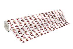 Clairefontaine 211924C - een spoel cadeaupapier - trouwpapier 60 g - formaat: 50 x 0,70 m - motief: kerstman, hert, traditionele kerst - ideaal voor professionele verpakkingen