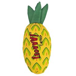 YEOWWW! Ananas kocimiętka zabawka dla kotów, żółta, 18 cm, dla wszystkich rozmiarów ras