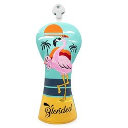 BAIRBRE Golfclub Covers Flamingo's Driver Cover Fariway Hout Headcover Hybrid Head Cover Lederen Golf Headcover Fit Alle Merken (voor Hybride)