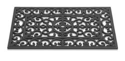 Zerbino con motivi – 45 x 75 cm – Stile classico – Colore nero