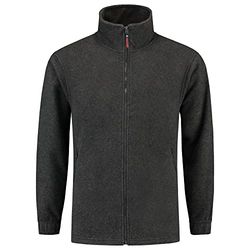 Tricorp 301002 casual fleece jas, 100% polyester, 320 g/m², antraciet gemêleerd, maat L