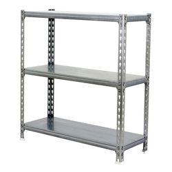 Simon Rack Étagère Rangement et 3 Niveaux, 200 kg Capacité de Charge et Point de Flexion, 1000x1100x500 mm, Étagère Charge Lourde, Étagère Garage, Galvanisé - Simonclick