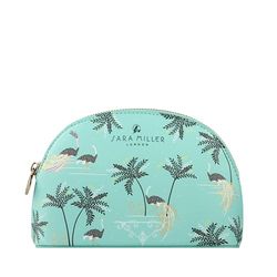 Sara Miller London Cosmetic Bag, Small Toiletry Bag for Make-Up Essentials, Vegan Leather, Travel Organiser for Women, Zipper Pouch, Beauty Gift For Her, Cruelty Friendly and Vegan Friendly