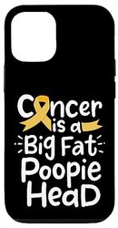 Carcasa para iPhone 12/12 Pro Cinta de concienciación sobre el cáncer infantil Poopie Head Fighter Quimioterapia