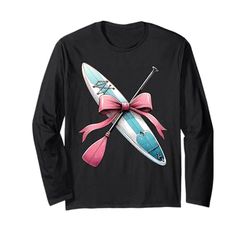 Coquette Bow Stand Up Paddling SUP Barca Paddle Ragazza Mamma Rosa Maglia a Manica