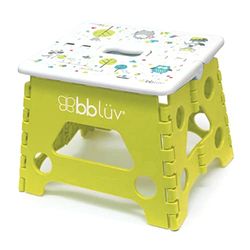 bblüv – Estadio – Pie Plegable para niños y niños – Taburete Plegable Antideslizante Que soporta hasta 250 lbs Aprendizaje de la Limpieza y el Cepillado de los Dientes – Lima