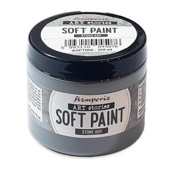 Stamperia - Soft Paint for Crafts, Chalk Paint with a Matt Finish for Excellent Covering, Soft Tone, Perfect as a Base Coat for Any Surface (200ml) (Stone Ash)