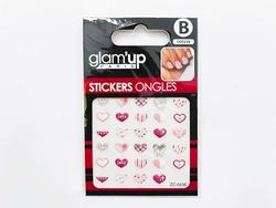 STICKER 3D CUORE ROSA