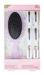 Brushworks Luxury Purple Hair Styling Set, Pink, One Size