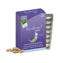 Resiliens Equilibrio - Ashwagandha 380mg con Manzanilla y Rhodiola - Contribuye a Mantener la Estabilidad Emocional - Controla los Niveles de Cortisol - Promueve la calma y el bienestar - 60 Cápsulas