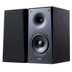 VEVOR 1 Par 300 W Altavoz Pasivo de Estantería, 199 x 300 x 390 mm Estéreo de Escritorio con Rejilla Extraíble y Carcasa de Madera, Respuesta de Frecuencia de 55 Hz a 20 kHz Ideal para el Hogar