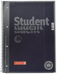 Brunnen 1067126 Notebook/Notepad Student Premium Set Treated Cover with Metallic Effect A4 Squared Ruled 26 cm 90 g/m² 80 Pages