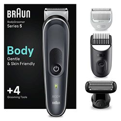 Braun Series 5 RASOIO ELETTRICO Corpo Uomo, per Petto, Ascelle, Inguine E Zone Sensibili, Con Pettini Da 1 mm A 11 mm, Tecnologia SkinShield, 100 Min Autonomia Senza Fili, Idea Regalo, BG5370