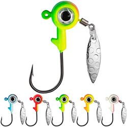 THKFISH Jigghuvuden set blinkers fiske jiggkrok crappie jiggar 20 stycken fiskeutrustning för sötvatten 3,5 g