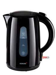 Korona 20330 - Bollitore elettrico, con base a 360°, 2200 Watt, 1,7 litri, in plastica, colore: Nero