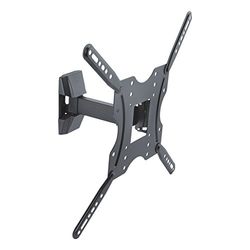 PureMounts® tv-beugel, Vesa 400x400, wandafstand: 6-21 cm, draagvermogen 30 kg, kantelbaar 3°/-10°, zwenkbaar 90°/-90°, zwart