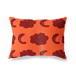 BonaMaison Oranje-Bordeaux Decoratieve Kussensloop, Kussenhoezen Bank, Decoratieve Kussenhoesjes, Kussensloop; Sofa, Slaapkamer, Kantoor, Auto 45x60 Cm - Ontworpen en vervaardigd in Turkije