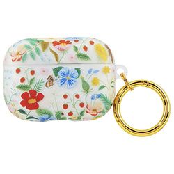 Rifle Paper Co Étui pour Airpods Pro Compatible Apple AirPods Pro Transparent Strawberry Fields'