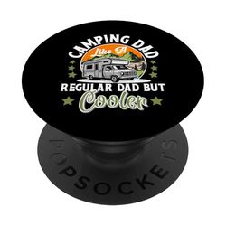 Camping papá camper padre camper día del padre PopSockets PopGrip Adhesivo