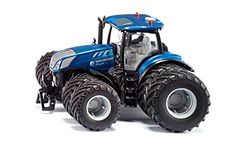 siku 6738, Tracteur New Holland T7,315 , 1:32, bleu, métal/plastique, Télécommandé, Pilotage par App via Bluetooth, avec Roues Jumelées amovibles, sans Télécommande
