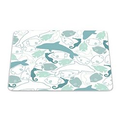 Bonamaison, Rectangle Pop Art Digital Printed Mouse Pad, Non-Slip Base, for Office and Home, Size: 22 x 18 cm