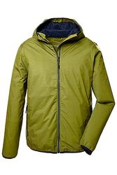 killtec Uomo Giacca funzionale con cappuccio, giacca outdoor ripiegabile KOS 258 MN JCKT, pistachio, M, 41366-000