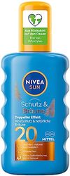 NIVEA SUN solspray, ljusskyddsfaktor 20, sprayflaska, skydd och smuts, 200 ml