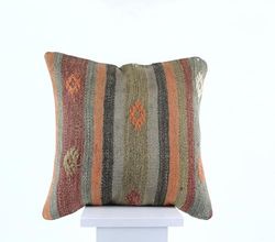 Kelim Cuscino 40x40 cm fatto a mano turco prodotto federe kilim dekorativo orientale etnici cuscino E857
