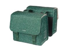 Basil Flair - Borsa doppia da bicicletta, 35 l, impermeabile, in poliestere riciclato, compatibile con MIK e Racktime