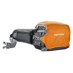 Mantona Elementospro 20 - Capa para câmara DSLR/CSC, laranja e cinzento