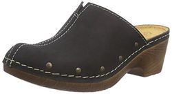 Jana 27302 clogs voor dames, zwart 001, 42 EU Breed