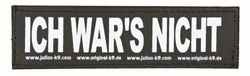 Verwisselbare patches, 1 paar, ICH WARS NICHT!, Maat: Large, Black