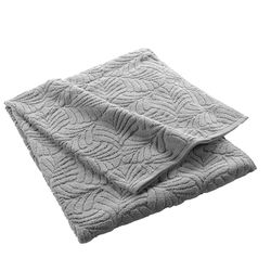 Douceur d'Intérieur Amazone Bath Towel, 90 x 150 cm, Light Grey, 100% Cotton