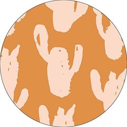 Bonateks, Round Digital Printed Mouse Pad, Non-Slip Base, for Office and Home, Diameter:22cm